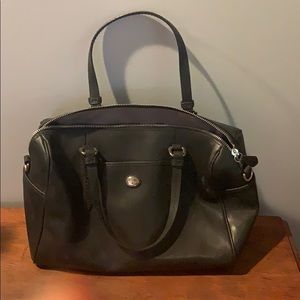 Coach Black Leather Tote
